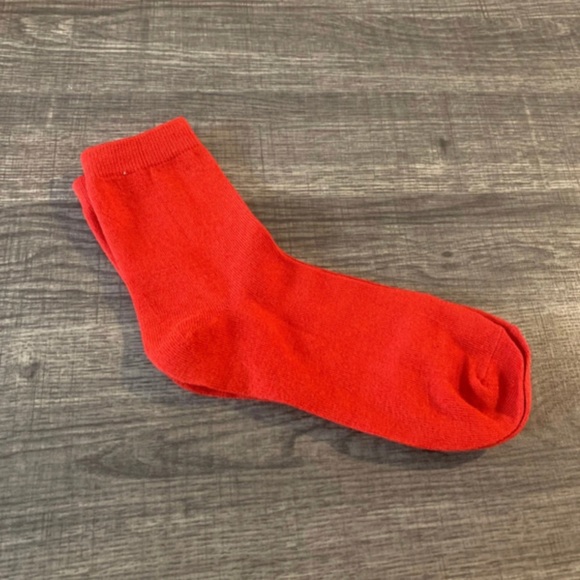 Red Mid Ankle Socks - Picture 2 of 3